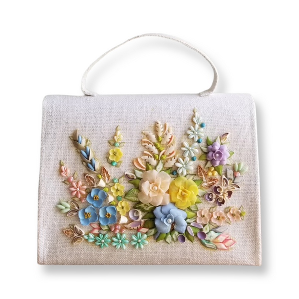 Silk Floral Embroidery Bag 112